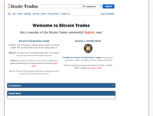 Tablet Screenshot of bitcointrades.com